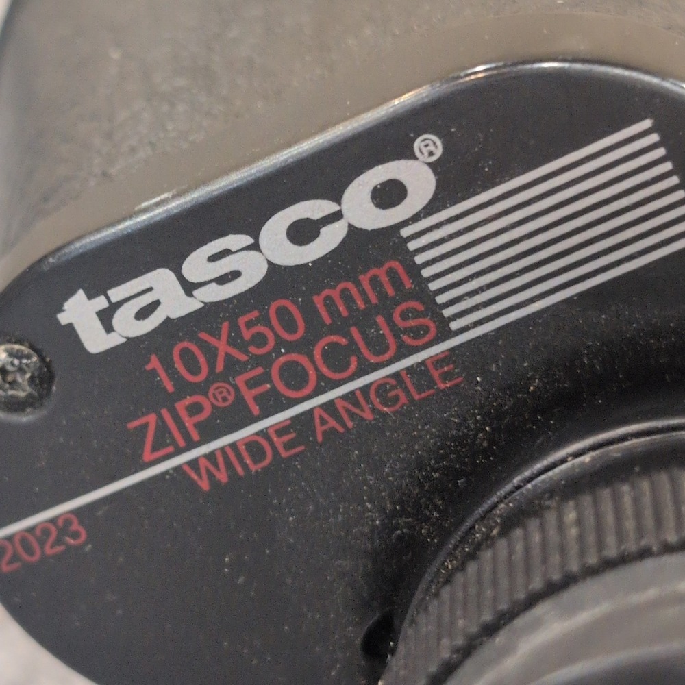 Tasco 10x50mm Zip Focus Wide‎ Angle Binoculars Model 2023 Black Coated Optics - Picture 3 of 5